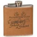 6 Oz. Leather Flask